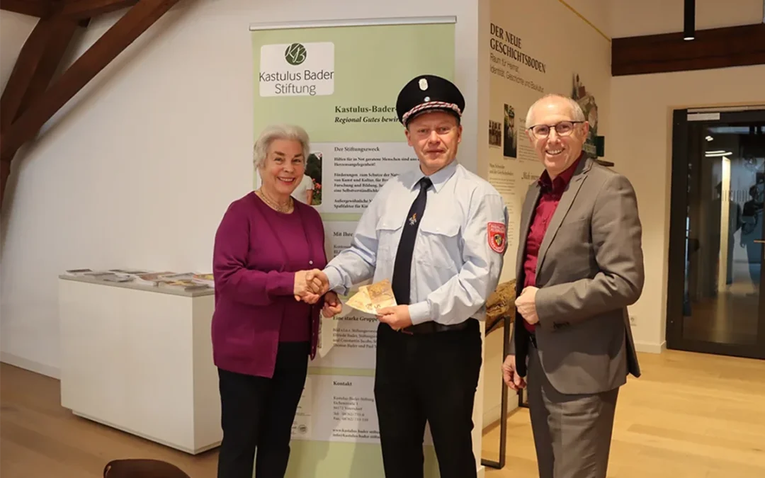Freiwillige Feuerwehr Thann-Vatersdorf spendet 200 Euro an Kastulus-Bader-Stiftung