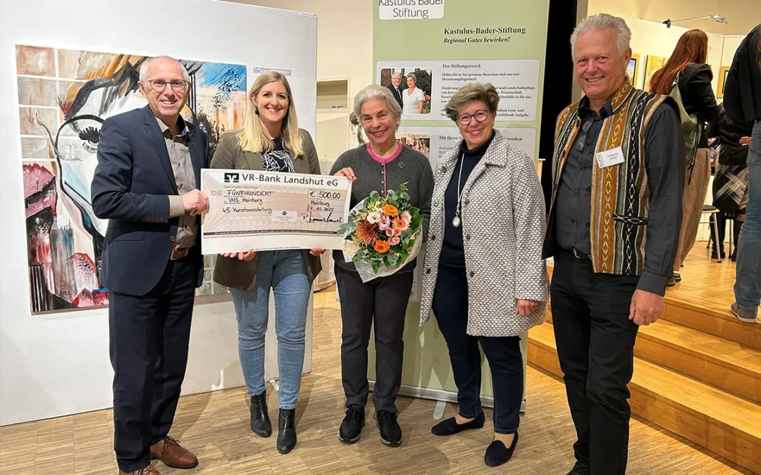 Kastulus-Bader-Stiftung unterstützt Kunstausstellung