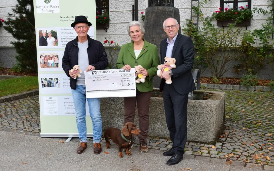 Kastulus-Bader-Stiftung finanziert Trostspender für Kinder